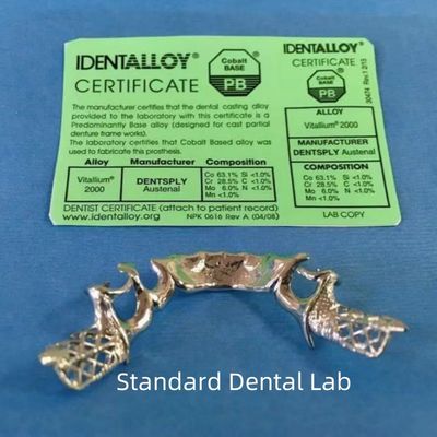comprare MetalVitallium parti di protesi dentali Nickel e Beryllium libero Crom Cobalt Legatura fabbricazione online