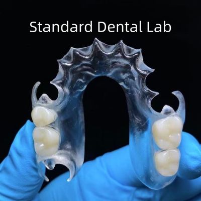 Dental Clear TCS Valplast Flessibile Parziali dentali Laboratorio dentale standard